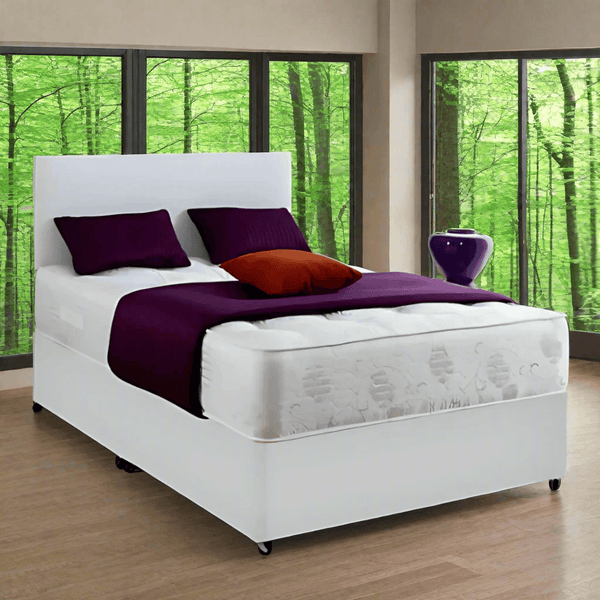 Divan Bed Frame with Headboard, Footboard and Storage Drawers