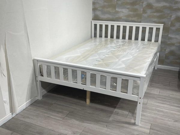 Chicago White Pine wood Bed Frame