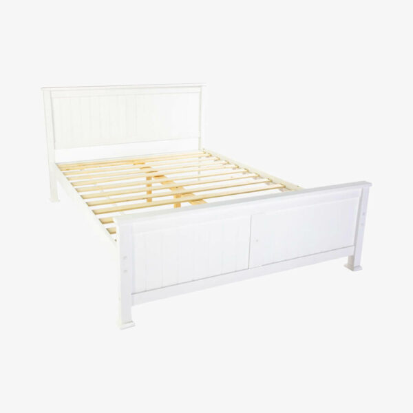 white Denver Wooden Bed frame