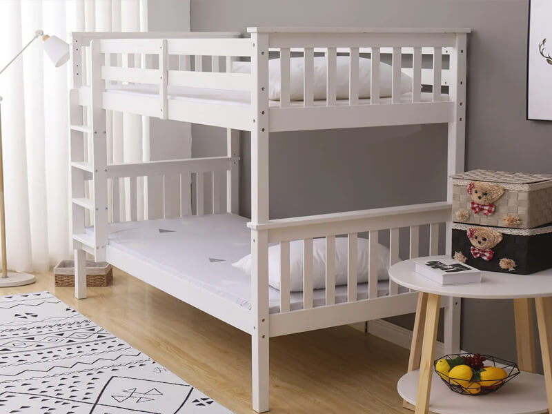 Get Lovely Space Saving Single Wooden Bunk Beds