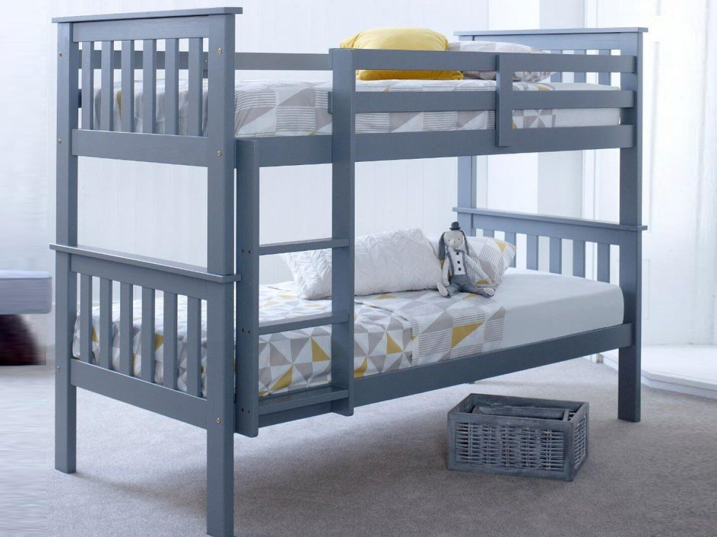 Key Features of Single Wooden Bunk Bed with Mattresses